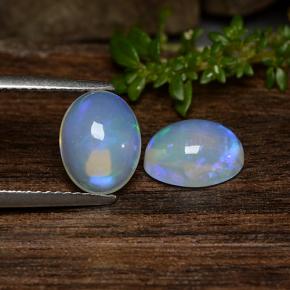 Multicolor Ópalo Gema - 1.3ct Cabujón Óvalo (ID: 488579)