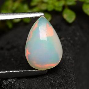 Multicolor Opal Gem - 1.2ct Pear Cabochon (ID: 490408)