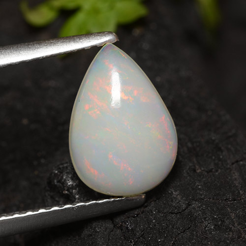 Multicolor Opal Gem - 1.1ct Pear Cabochon (ID: 490413)