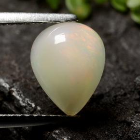 Opal Gemstone in 9.7 x 7.8 mm Size for Sale, Opal Stone in Multicolor White Color