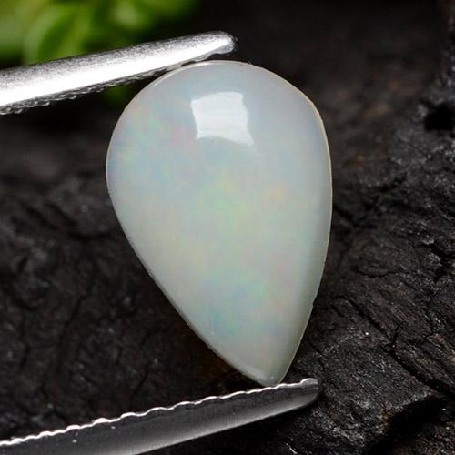 Opal Gemstone in 10 x 7 mm (calibrated) Size for Sale, Opal Stone in Bluish White Color