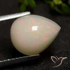 1.73 ct Multicolor Opal Stone, Natural Opal in Pear Cabochon Shape for Sale