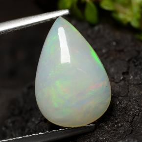 Multicolor Opal Gem - 3.1ct Pear Cabochon (ID: 490828)
