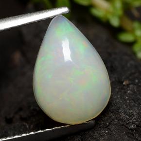 Multicolor Opal Gem - 2.1ct Pear Cabochon (ID: 490831)