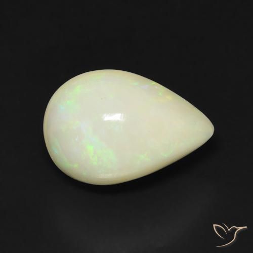 2.31 ct Multicolor Opal Stone, Natural Opal in Pear Cabochon Shape for Sale