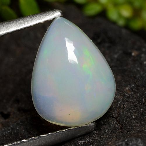Multicolor Opal Gem - 1.4ct Pear Cabochon (ID: 490834)
