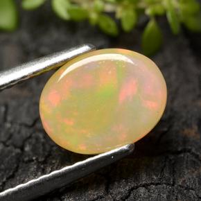 Opal Gemstone in 9 x 7 mm (calibrated) Size for Sale, Opal Stone in Multicolor Color