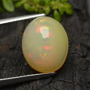 Multicolor Ópalo Gema - 3.6ct Cabujón Óvalo (ID: 498267)