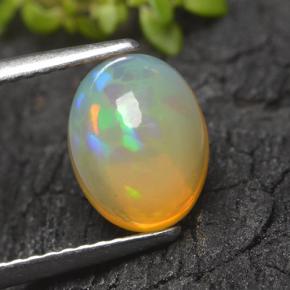 Multicolor Opal Gem - 1.9ct Oval Cabochon (ID: 498275)