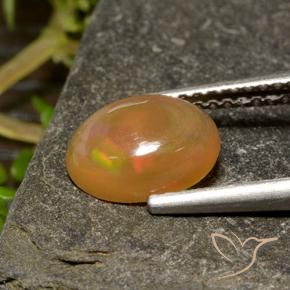 0.93 ct Multicolor Opal Stone, Natural Opal in Oval Cabochon Shape for Sale