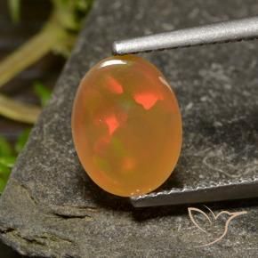 Opal Gemstone in 9 x 7 mm (calibrated) Size for Sale, Opal Stone in Multicolor Color