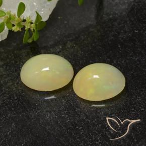 2.40 ctw Multicolor Opal Stones, Natural Opal in Oval Cabochon Shape for Sale