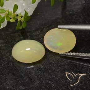 Opal Gemstones in 9 x 7 mm (calibrated) Size for Sale, Opal Stones in Multicolor Color