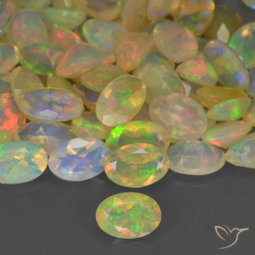 0.27ct Natural Multicolor Opal, Oval, Translucent