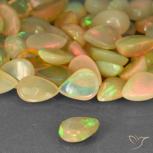 Opal Gemstones in 7 x 5 mm (calibrated) Size for Sale, Opal Stones in Multicolor Color