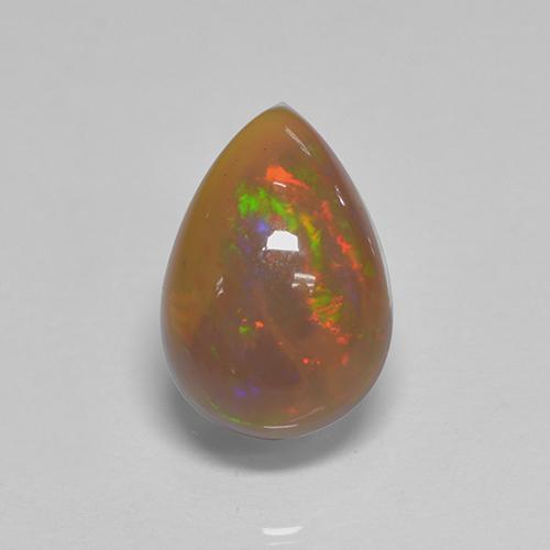 Multicolor Opal Gem - 1.2ct Pear Cabochon (ID: 505725)