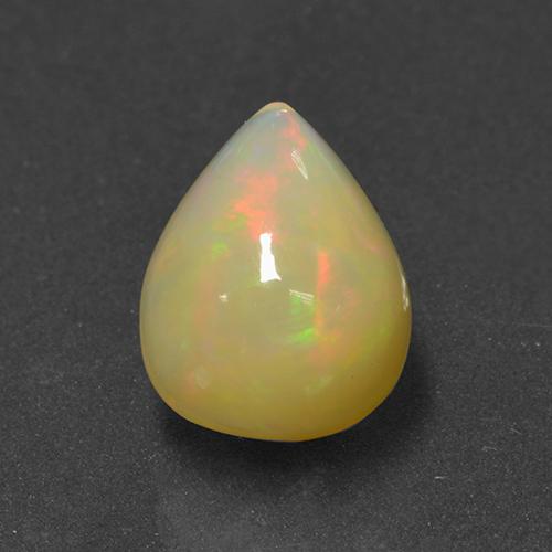 Multicolor Opal Gem - 2.4ct Pear Cabochon (ID: 505900)