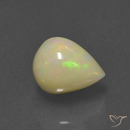 1.70 ct Multicolor Opal Stone, Natural Opal in Pear Cabochon Shape for Sale