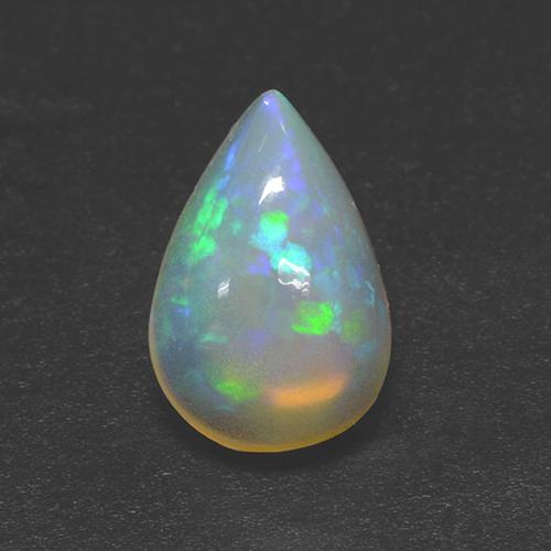 Multicolore Opale Gem - 1.9ct Cabochon pera (ID: 506152)