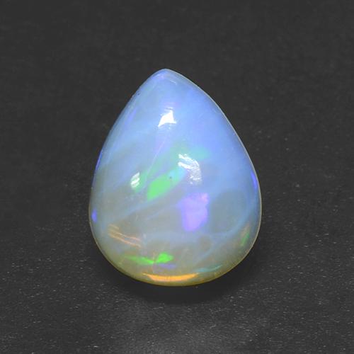 Mehrfarbig Opal Edelstein - 2.1ct Birnen Cabochon (ID: 506153)