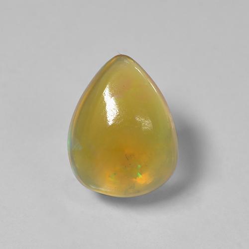 Multicolor Opal Gem - 0.9ct Pear Cabochon (ID: 506154)