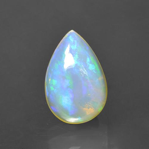 Многоцветный Опал Камень - 2.2ct Груша Кабошон (ID: 506167)