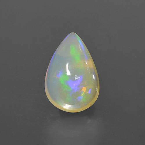 Multicolor Opal Gem - 2.4ct Pear Cabochon (ID: 506172)