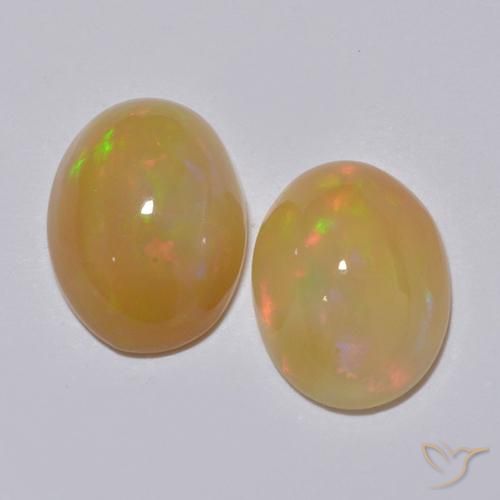 Multicolor Opal Gem - 1.2ct Oval Cabochon (ID: 513653)