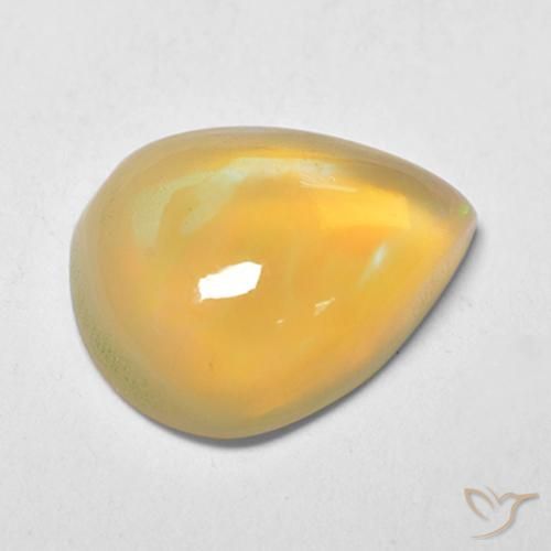 1.21 ct Multicolor Opal Stone, Natural Opal in Pear Cabochon Shape for Sale