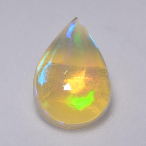 Multicolor Opal Gem - 1.2ct Pear Cabochon (ID: 515852)