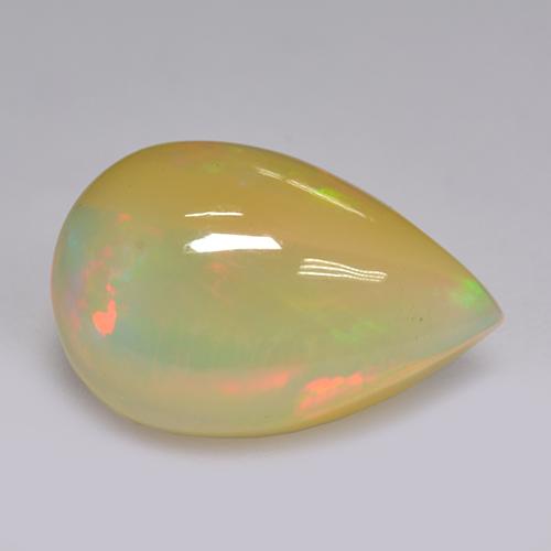 Multicolor Opal Gem - 1.9ct Pear Cabochon (ID: 516165)