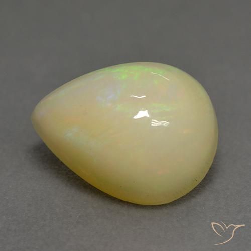 1.58 ct Multicolor Opal Stone, Natural Opal in Pear Cabochon Shape for Sale