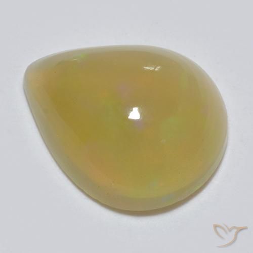 1.51ct Natural Multicolor Opal, Pear Shape, Translucent