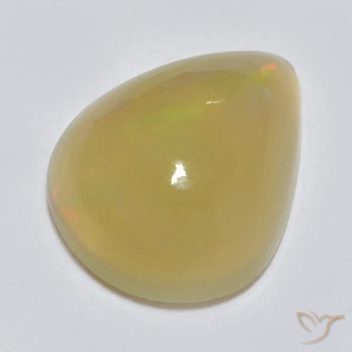 1.51 ct Multicolor Opal Stone, Natural Opal in Pear Cabochon Shape for Sale
