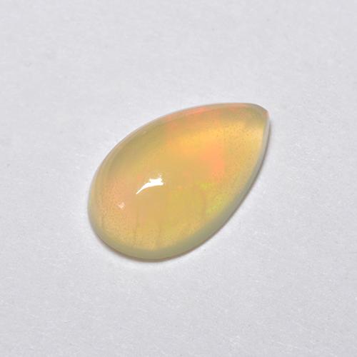 Multicolor Ópalo Gema - 0.5ct Cabujón Pera (ID: 517790)