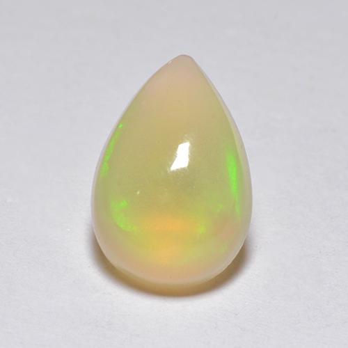 Multicolor Ópalo Gema - 1.1ct Cabujón Pera (ID: 517792)