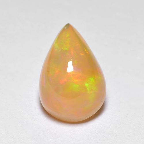 Mehrfarbig Opal Edelstein - 1.6ct Birnen Cabochon (ID: 517794)