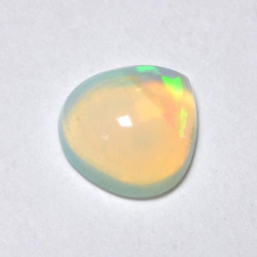 Multicolor Opal Gem - 0.5ct Pear Cabochon (ID: 518300)