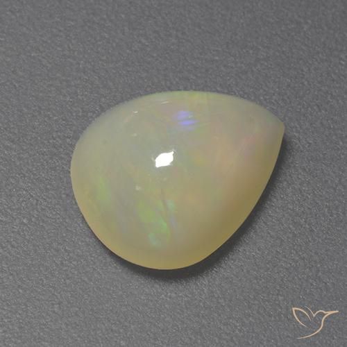 1.55ct Natural Multicolor Opal, Pear Shape, Translucent