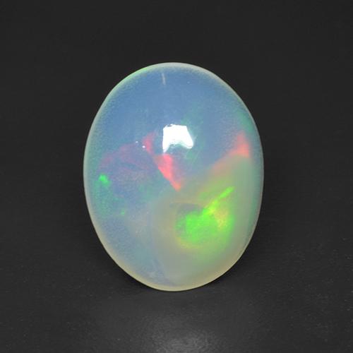 Multicolor Opal Gem - 1.3ct Oval Cabochon (ID: 533102)