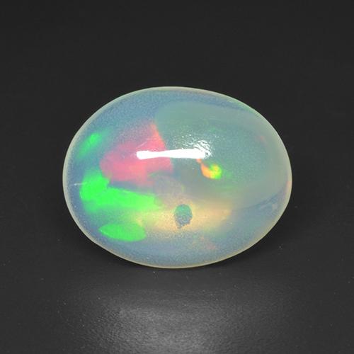 1.27 ct Multicolor Opal Stone, Natural Opal in Oval Cabochon Shape for Sale