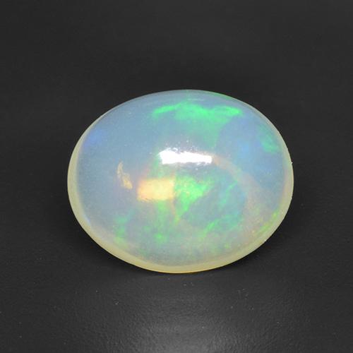 1.86 ct Multicolor Opal Stone, Natural Opal in Oval Cabochon Shape for Sale