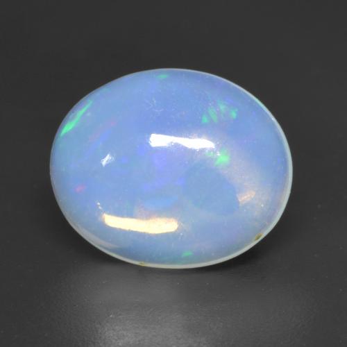Blanco azulado Ópalo Gema - 2.1ct Cabujón Óvalo (ID: 533320)