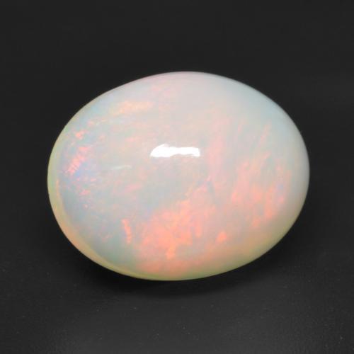 Многоцветный Опал Камень - 2.9ct Овал Кабошон (ID: 533735)