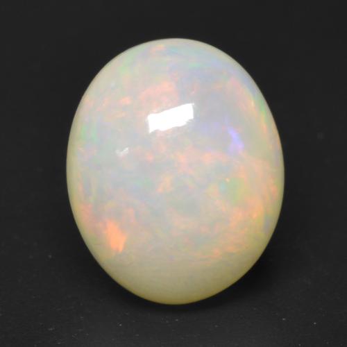 Multicolor Opal Gem - 2.6ct Oval Cabochon (ID: 533742)