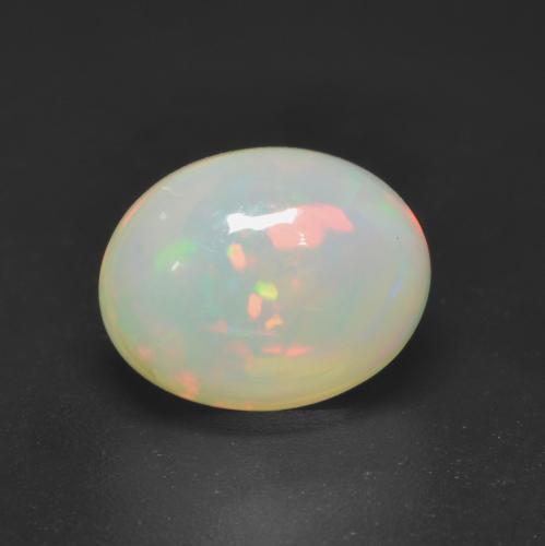 2.33 ct Multicolor Opal Stone, Natural Opal in Oval Cabochon Shape for Sale