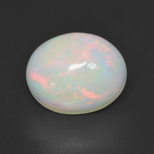 Многоцветный Опал Камень - 2.4ct Овал Кабошон (ID: 533989)