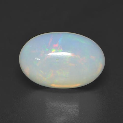 Mehrfarbig Opal Edelstein - 2.6ct Oval Cabochon (ID: 533991)