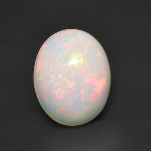 Многоцветный Опал Камень - 1.7ct Овал Кабошон (ID: 534156)