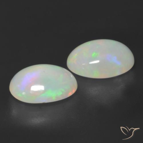 Opal Gemstones in 11 x 9 mm (calibrated) Size for Sale, Opal Stones in Multicolor Color